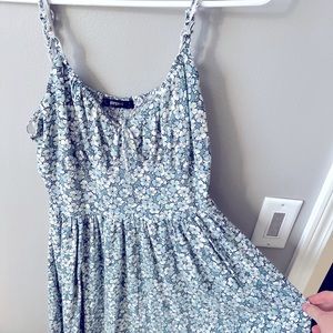 Women’s green floral romper